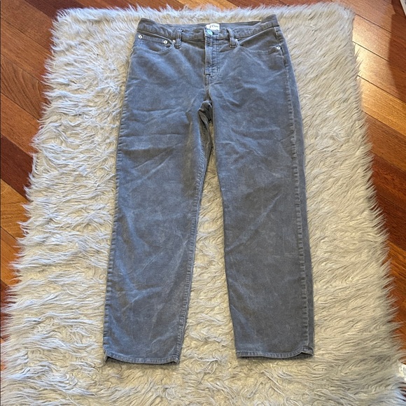 J. Crew Pants - J. Crew vintage slim straight gray cotton corduroy pants